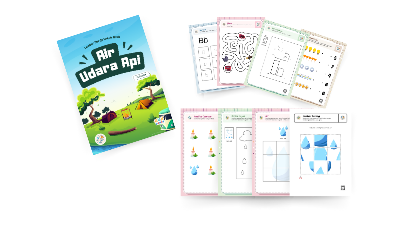 Tema Air Udara Api Usia 2-4 Tahun